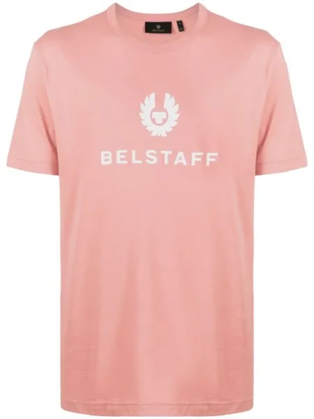 Belstaff футболка с логотипом Signature, розовый