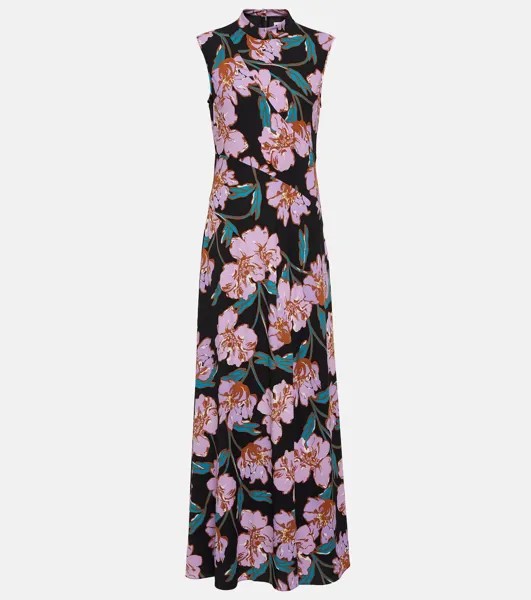 Платье макси edie с цветочным принтом Diane Von Furstenberg, мультиколор