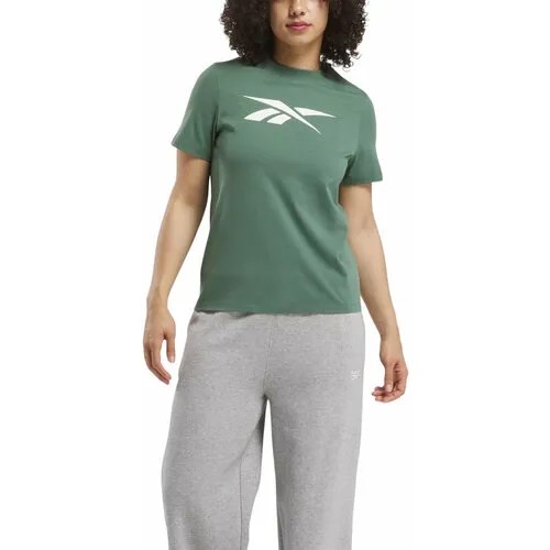 Футболка спортивная Reebok, размер L, зеленый