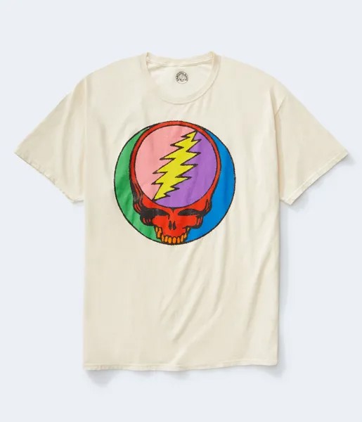 Футболка Grateful Dead с рисунком Aeropostale, бежевый