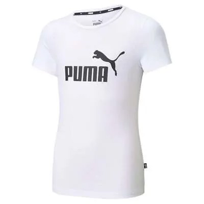 Puma Ess Logo Футболка с круглым вырезом и короткими рукавами Молодежные мальчики Размер S Повседневные топы 58702