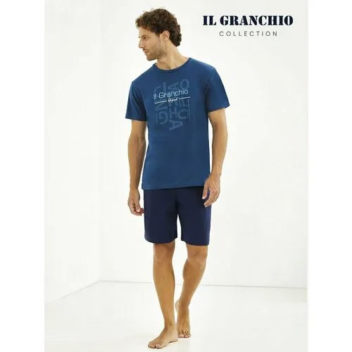 Пижама  Il Granchio, размер M, голубой