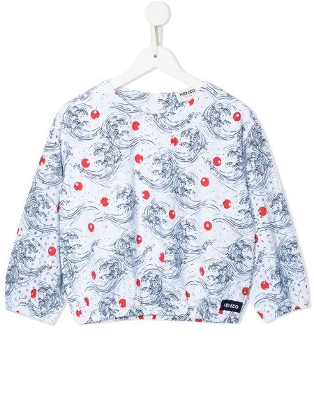 Kenzo Kids толстовка с принтом
