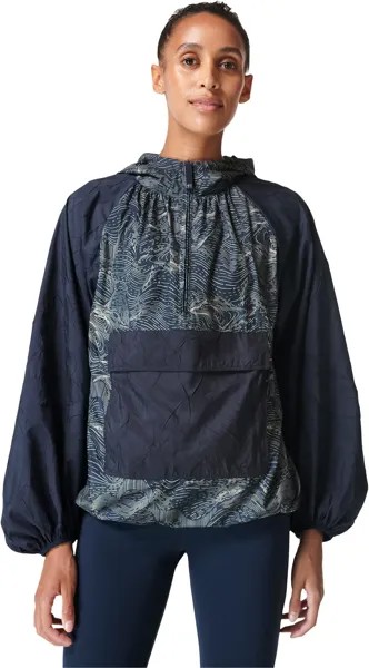 Куртка Trailway Pullover Sweaty Betty, цвет Blue Trail Map Print