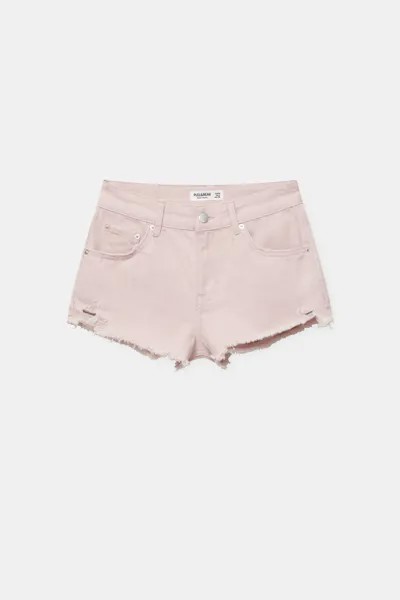 Шорты женские Pull&Bear PUL558741311 розовые 32 EU. Доставка из-за рубежа.