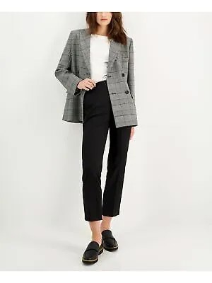 WEEKEND MAX MARA Женский серый двубортный пиджак на подкладке с разрезом сзади 6