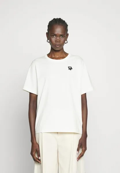 Базовая футболка Marimekko, кремовый/черный