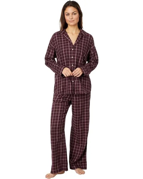 Пижама Madewell Plaid Flannel, цвет Chocolate Raisin