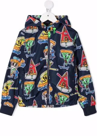 Stella McCartney Kids куртка с принтом Slice и капюшоном