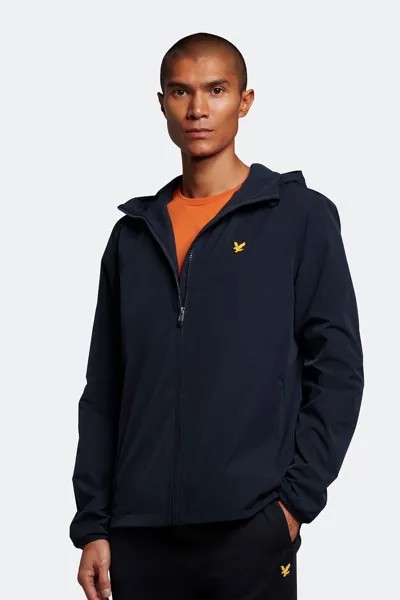 Синяя спортивная куртка с капюшоном Lyle & Scott, синий