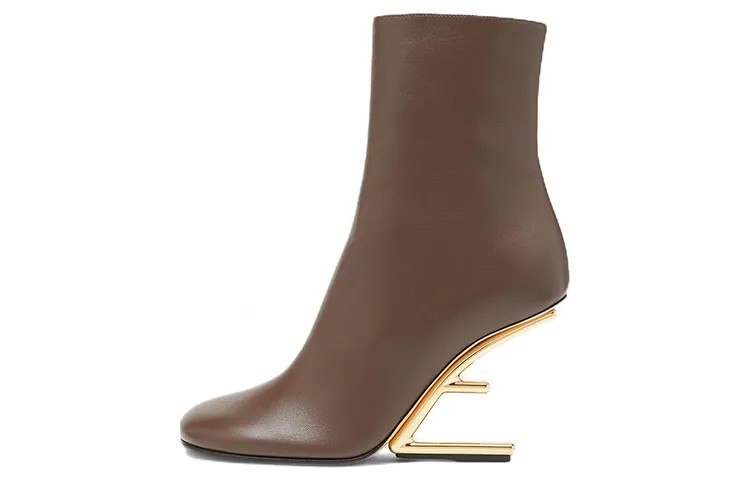 First Ankle Boots Womens Brown Fendi