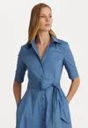 Платье-рубашка FINNBARR ELBOW SLEEVE CASUAL DRESS Ralph Lauren, светло-синий