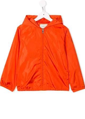 Gucci Kids дождевик с капюшоном и логотипом