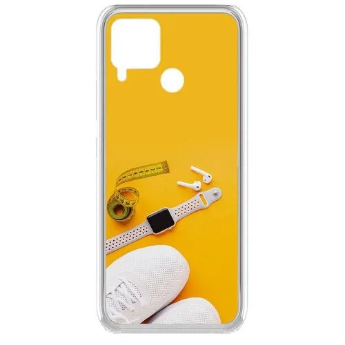 Чехол-накладка Krutoff Clear Case Кроссовки женские Фитнес для Realme C15