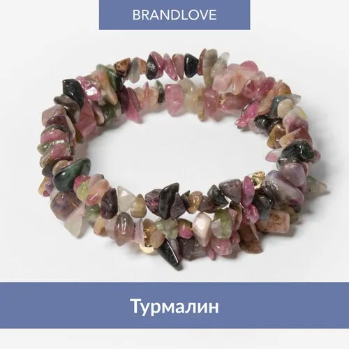 Жесткий браслет BL Jewelry Freeform, кварц, хризоколла, турмалин, яшма, янтарь, лазурит, гранат, коралл, 1 шт., размер 16 см, фиолетовый