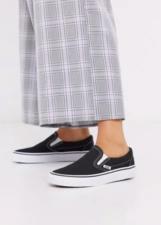 Черные слипоны Vans Classic-Мульти