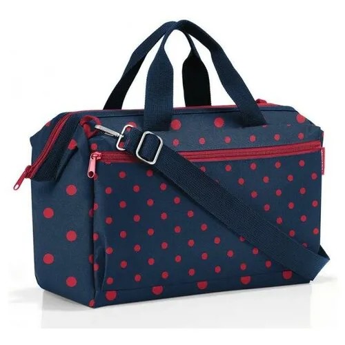 Сумка дорожная женская Reisenthel Allrounder S Pocket Mixed Dots Red MO3075, мужская, для вещей, для путешествий, маленькая