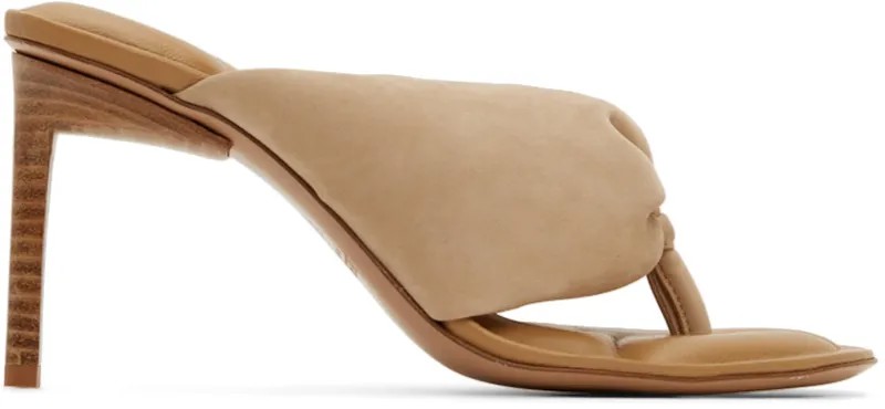 Светло-коричневые босоножки на каблуке Les Sandales Nocio Jacquemus