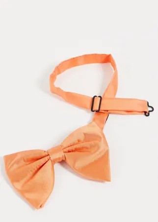 Атласный галстук-бабочка Devils Advocate-Оранжевый цвет