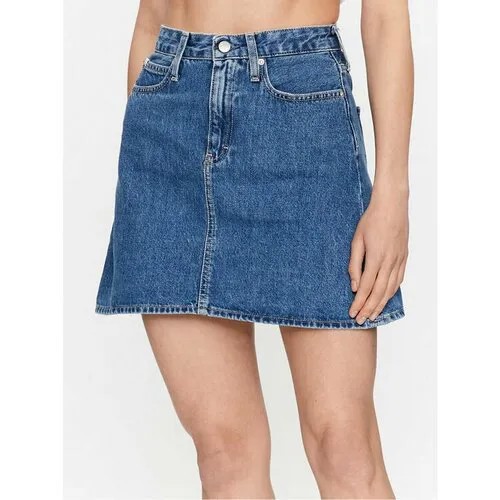 Юбка Calvin Klein Jeans, размер 27 [JEANS], синий
