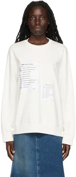 Толстовка с белой этикеткой MM6 Maison Margiela