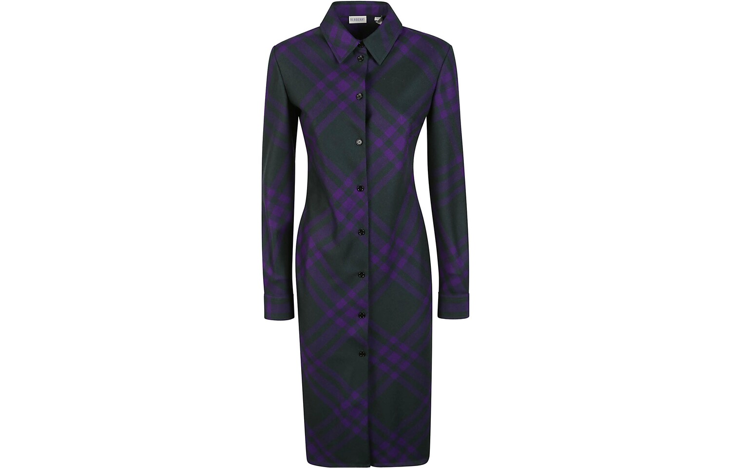 Платье с длинными рукавами женское фиолетовое Burberry