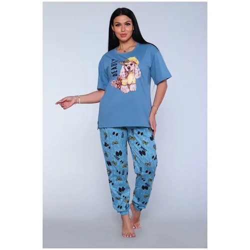 Пижама  Натали, размер 44, синий