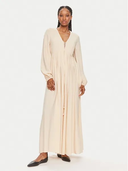 Платье стандартного кроя Weekend Max Mara, бежевый