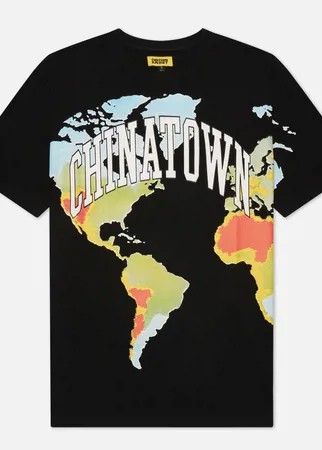 Мужская футболка Chinatown Market Global Citizen Heat Map Halftone, цвет чёрный, размер S