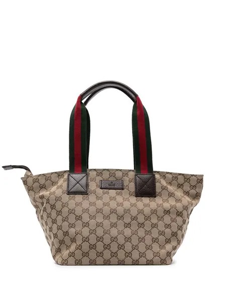 Gucci Pre-Owned сумка-тоут Shelly GG Canvas Sylvie Web 1990-2000-х годов