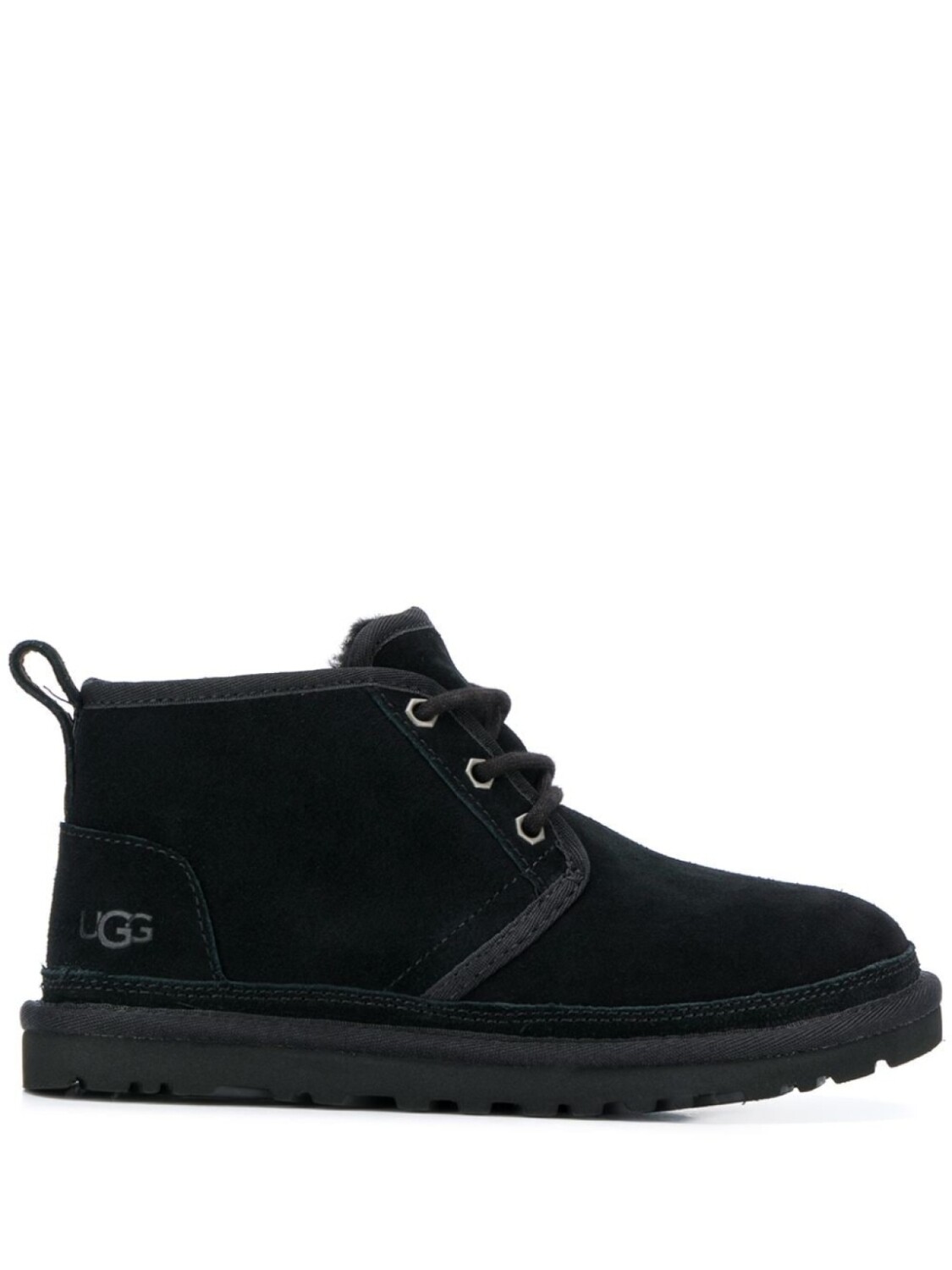 UGG ботинки на шнуровке, черный