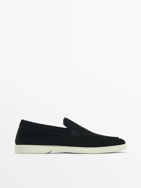Лоферы мужские Massimo Dutti 124551508 черные 40 EU (доставка из-за рубежа)