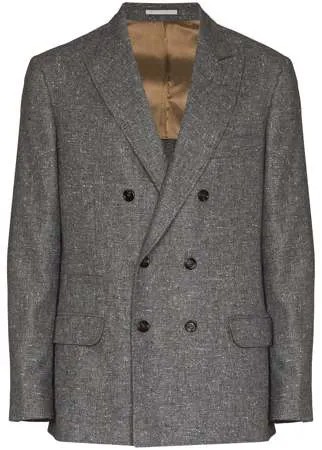 Brunello Cucinelli double-breasted wool-cashmere blazer
