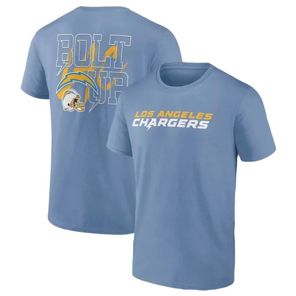 Мужская двусторонняя футболка Profile Powder Blue Los Angeles Chargers Big & Tall