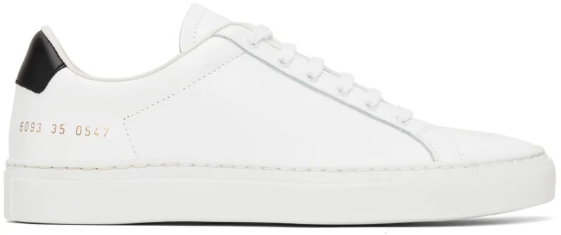 Белые ретро кроссовки Common Projects