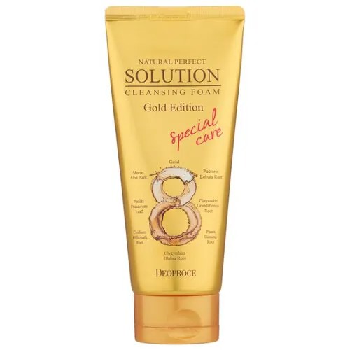 Deoproce пенка для умывания с золотом и восточными травами Natural Perfect Solution, 170 г