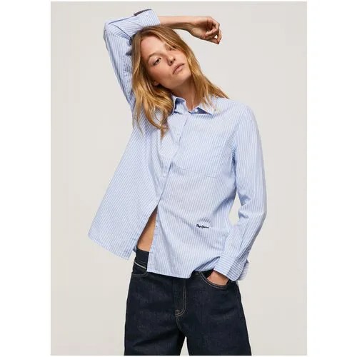 Блузка для женщин, Pepe Jeans London, модель: PL304388, цвет: синий, размер: 48(L)