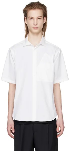 Белая удобная рубашка Goldwin
