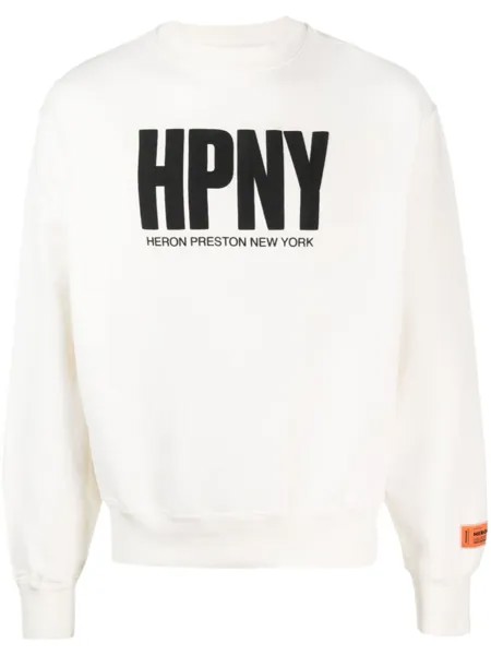 Heron Preston толстовка с логотипом, белый