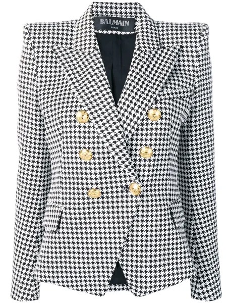Balmain куртка в ломаную клетку