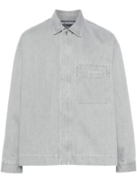 Jacquemus рубашка La chemise de-Nîmes, серый