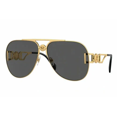 Солнцезащитные очки Versace VE 2255 100287, золотой, черный
