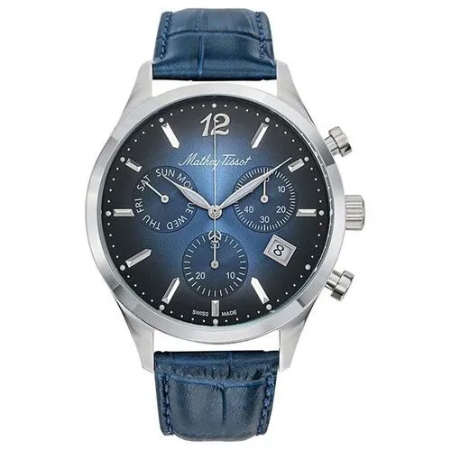 Наручные часы Mathey-Tissot Urban Швейцарские наручные часы Mathey-Tissot H411CHALBU с хронографом, синий