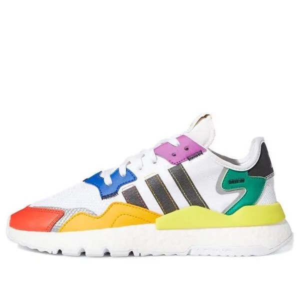 Кроссовки ночные джоггеры Adidas, белый