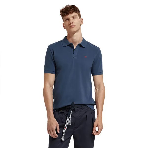 Поло с коротким рукавом Scotch & Soda 173044, синий