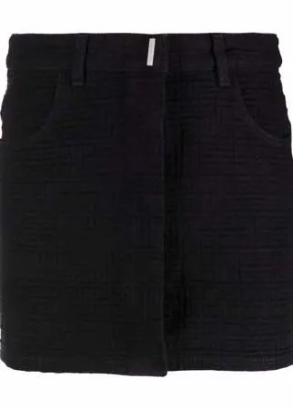 Givenchy мини-юбка с монограммой
