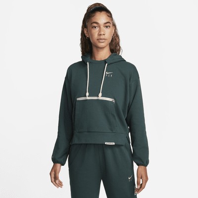 Худи Nike Dri-FIT Swoosh Fly Standard Issue, цвет Deep Jungle/Light Lemon Twist
