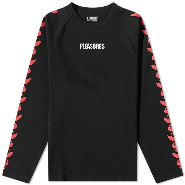 Футболка PLEASURES Long Sleeve Playboy Raglan Tee