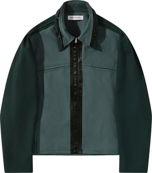 Куртка Kiko Kostadinov Ugo Blouson 'Stone Grey/Deep Green/Ink Black', зеленый