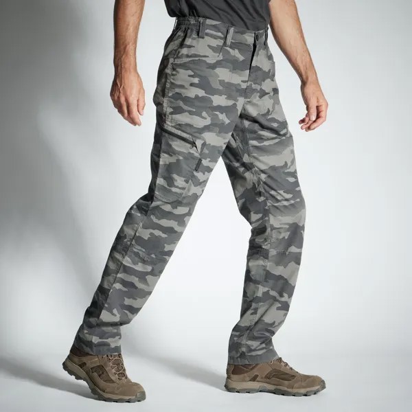 Легкие брюки Decathlon 100 Camo Halftone Solognac, серый